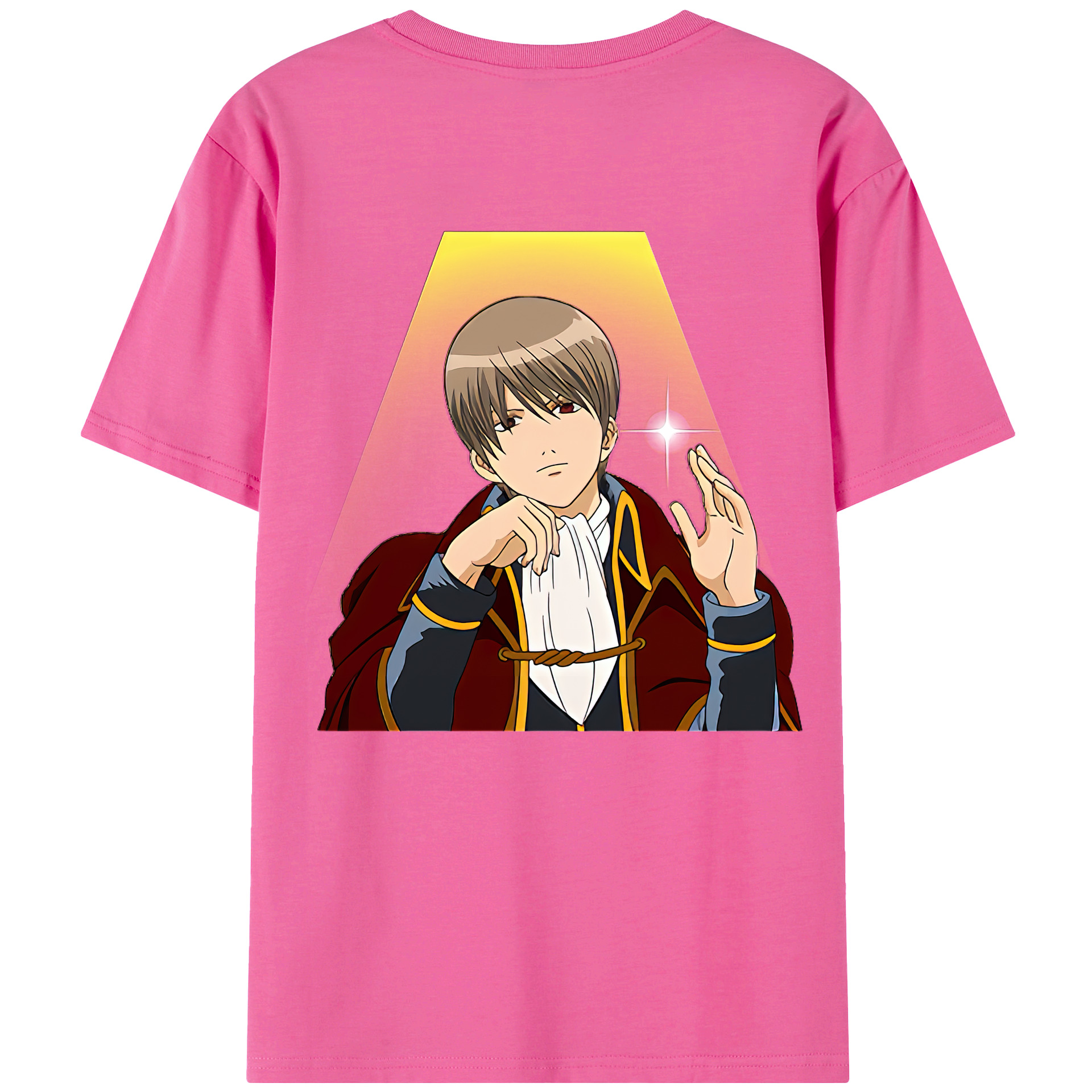 （画像用） ぎんたま 坂田銀時（さかたぎんとき） 神楽 志村新八（しむら しんぱち） GINTAMA Sakata Gintoki Kagura Shimura Shinpachi レディース半袖Tシャツ(バックプリント)